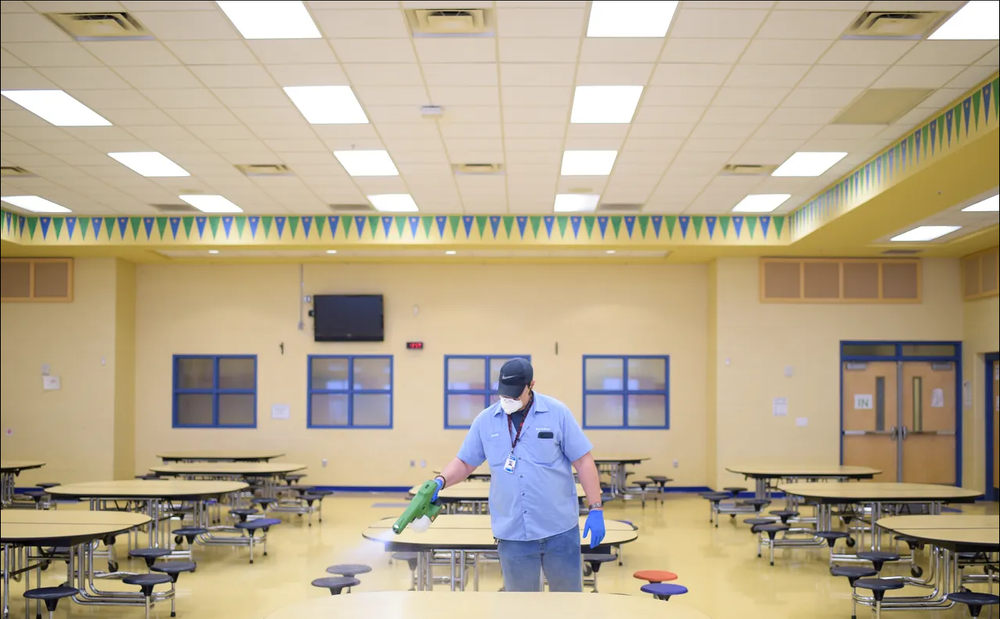 Electrostatic sprayers used to 'deep clean' Knox County Schools