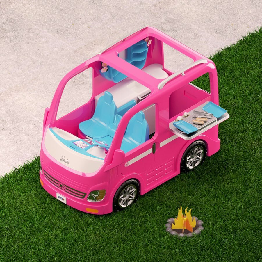 The Barbie Dream Camper is sure to be on the wish list of girls everywhere this holiday season! We worked with Power Wheels to develop the design concept&mdash;a concept that takes into account the existing visual brand of Barbie, modern camper desig