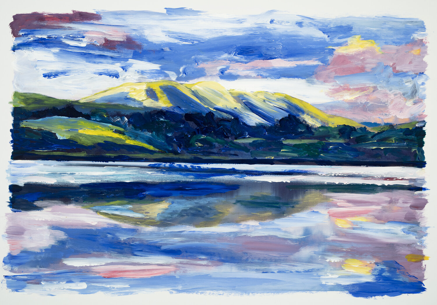 Elephant Mountain, Sunset. Acrylic.jpg