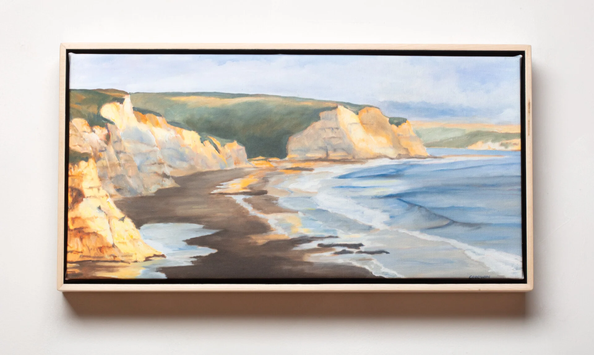 Drakes Beach and Cliffs canvas print.jpeg