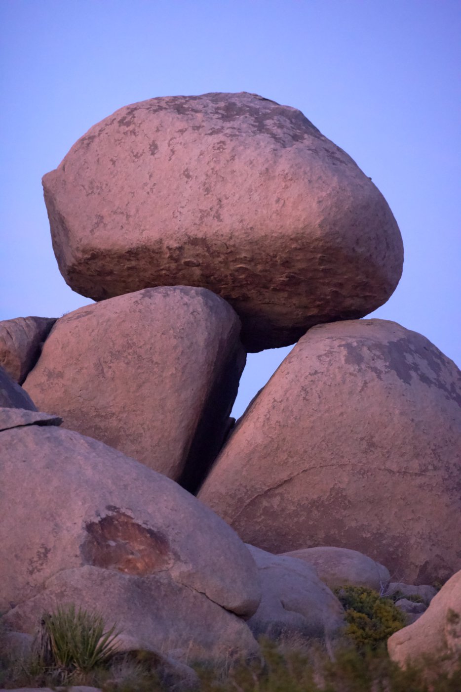 Joshua Tree rock formations of Monzogranite