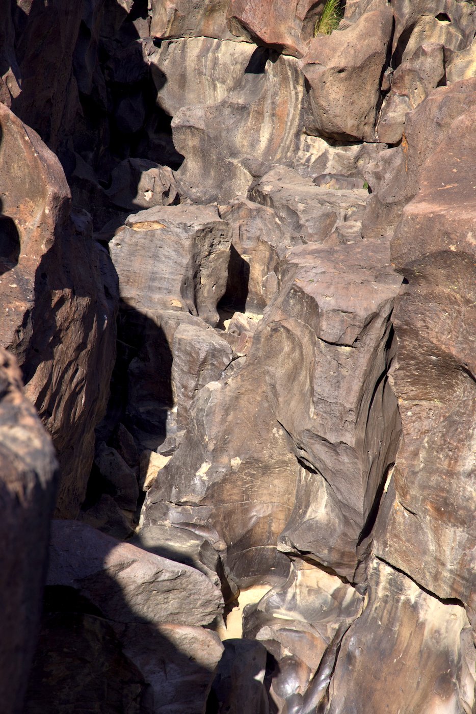 Fossil Falls, Highway 395. Where there was a waterfall before LA took the water.