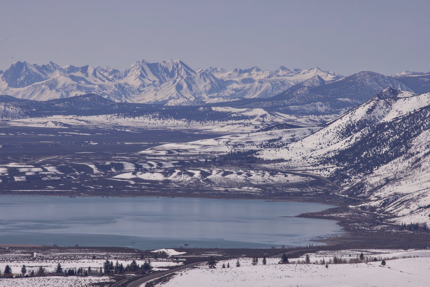 Mono Lake and the Sierra, from Conway Summit.