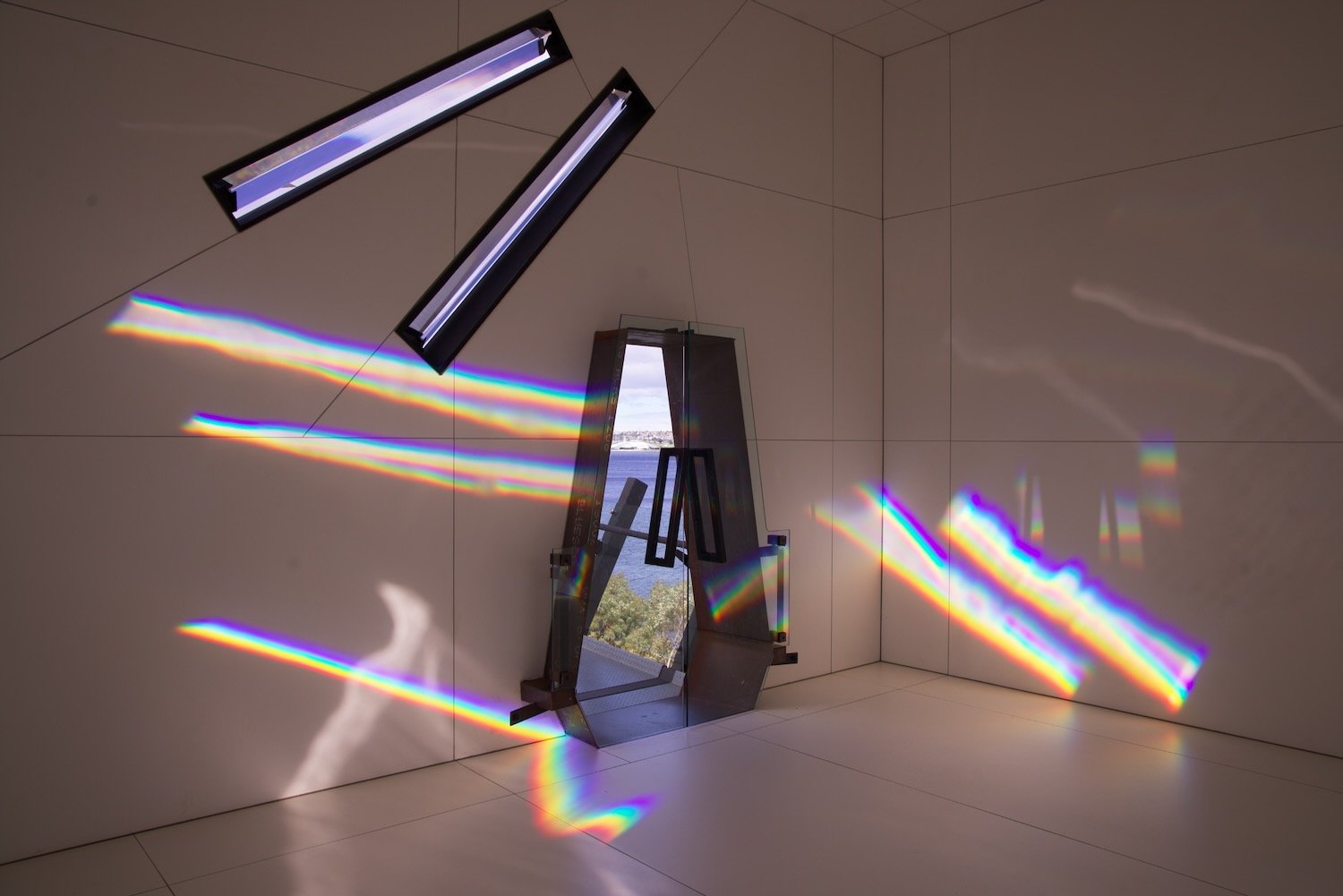 Prismatic light in exhibit space