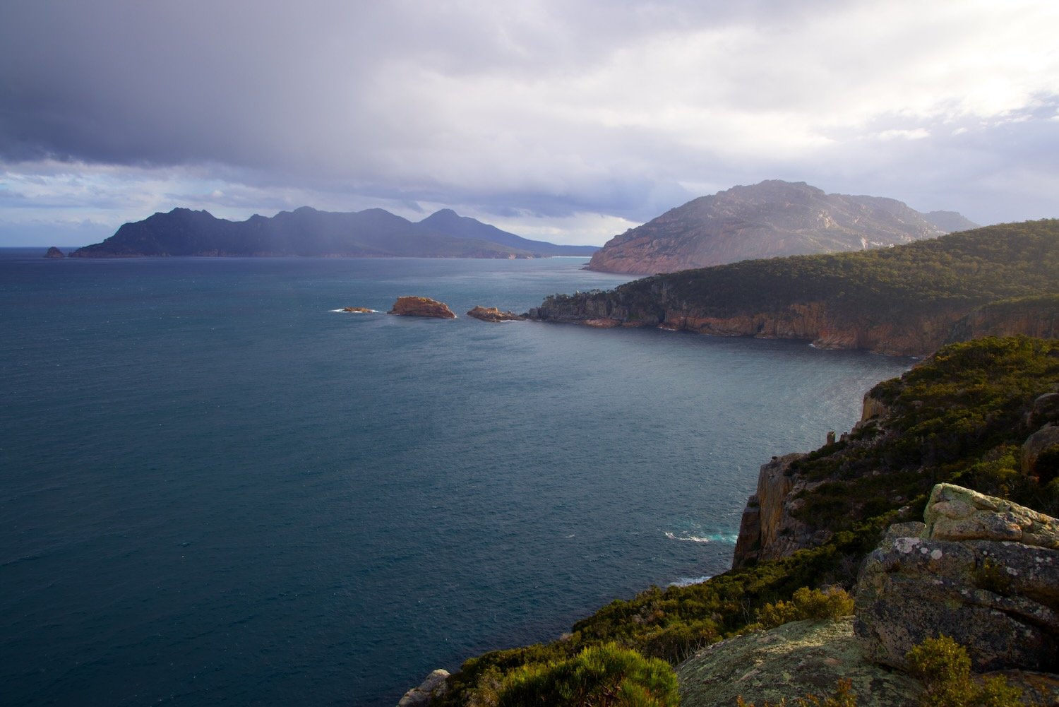Lighthouse view in Freycinet National Park