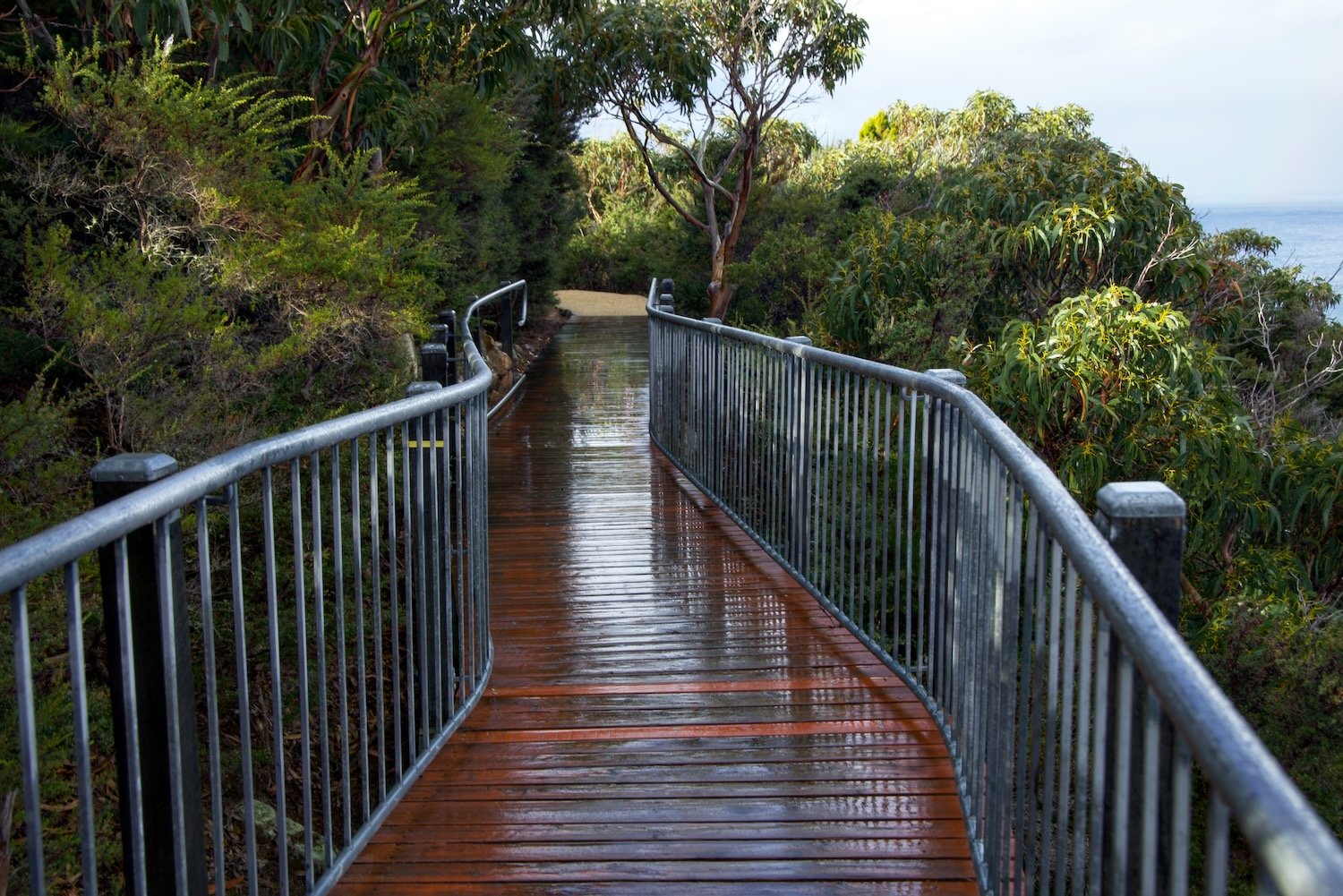 Wheelchair ramp by lighthouse