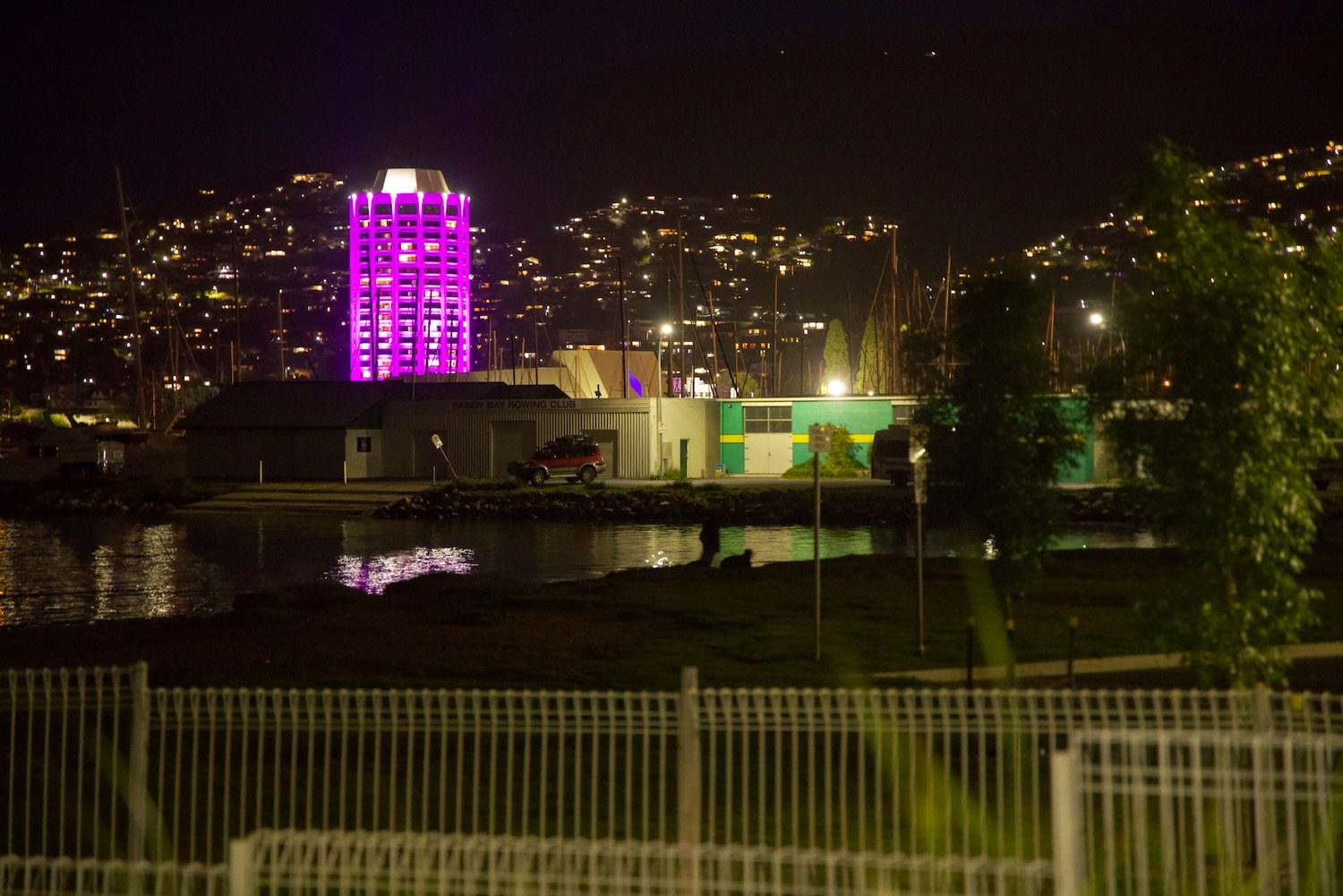 Hobart at night with Casino