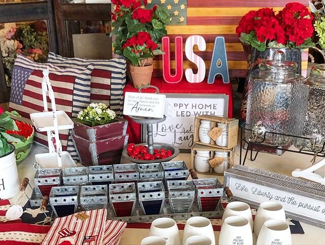 The Fourth of July is just around the bend! Come see all of the decor we have displayed in the store. From cute pillows to vibrant candle centerpieces, these items are ones you don&rsquo;t want to miss! Come see us from 11-4!