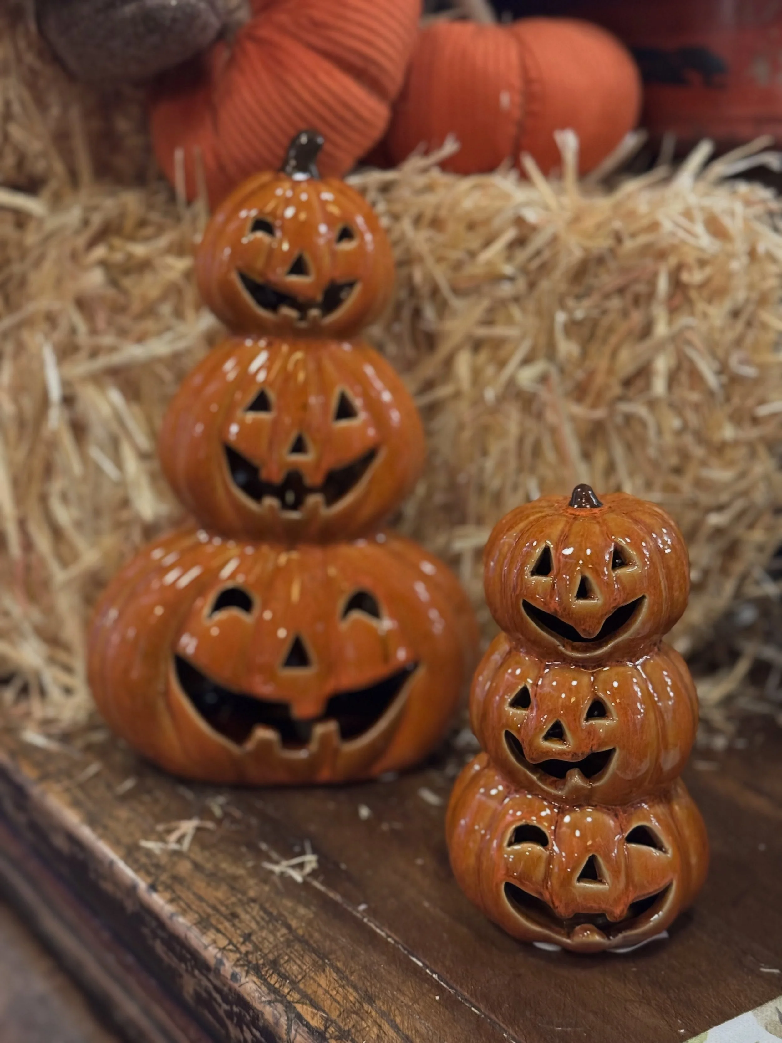 New arrival! Adorable ceramic pumpkins &amp; squirrel! Perfect for decorating your mantle, table, hutch, etc. 🎃🍂 Make sure to visit us this weekend! Open 10-5 today!

**Just a reminder, we will be closing early tomorrow, Sunday September 6th. Our h