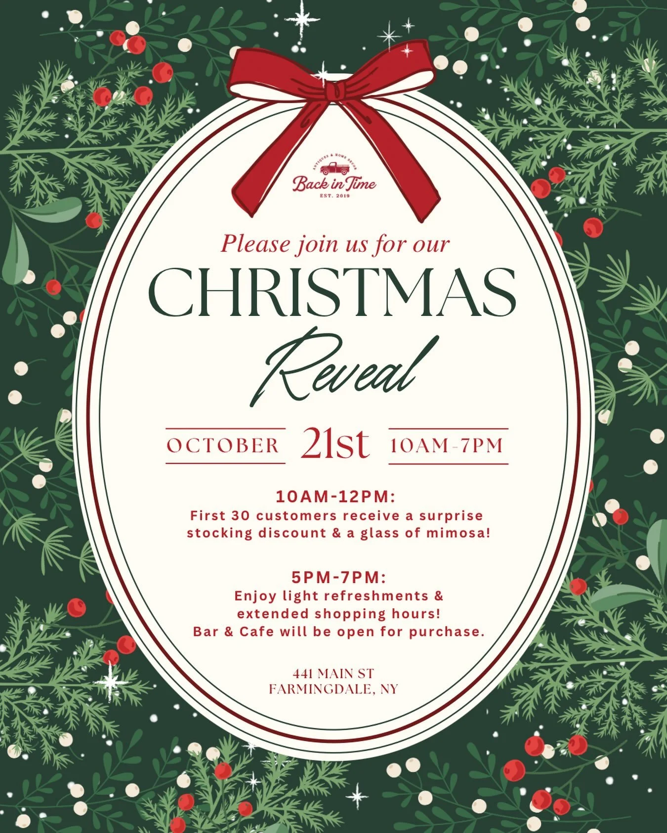 The countdown is ON&hellip; and something magical is coming to Back in Time! ✨🎁

Our Christmas Reveal is almost here, and we can&rsquo;t wait to welcome you for a day filled with festive finds, holiday magic, and so much fun!🎄Join us on Wednesday, 