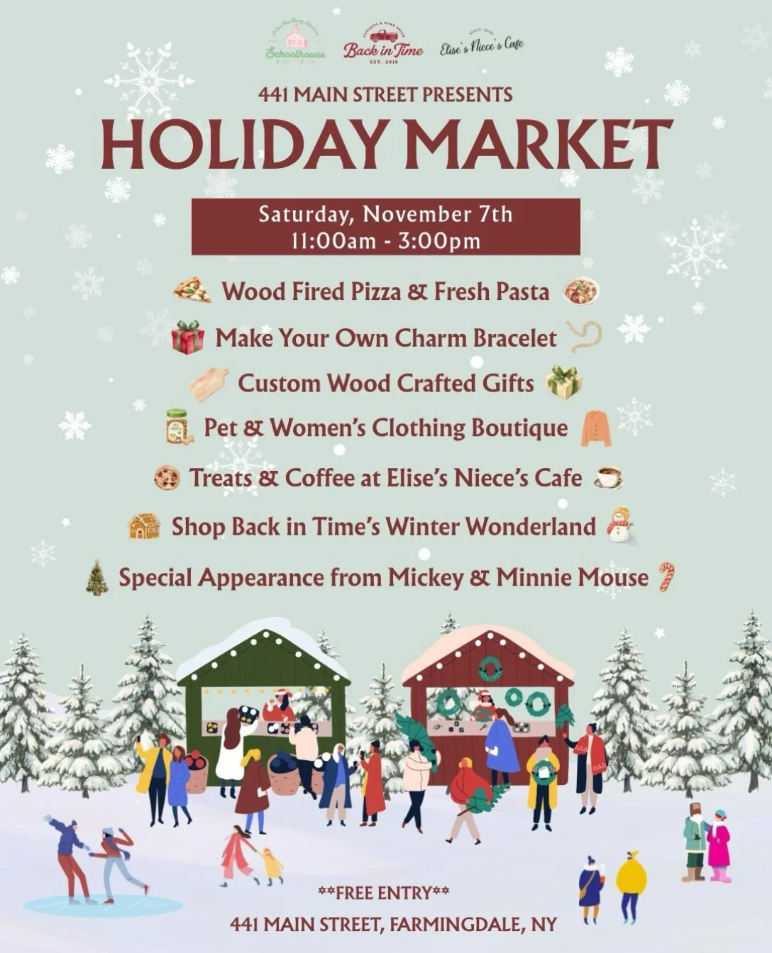 🎄✨ Mark your calendars&hellip; our Holiday Market is coming! 🎁❄️

The most wonderful time of the year just got even MORE magical! ❤️💚 Join us at 441 Main Street for our Holiday Market on Saturday, November 7th from 11AM&ndash;3PM for a festive day