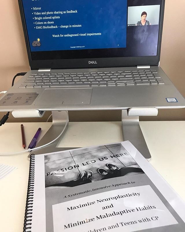 Never Stop Learning! 📚 ⁣⁣
⁣⁣
Maggie spent the weekend learning all about neuroplasticity in CP and learned so much about alignment, recovery, minimizing maladaptive habits and believing anything is possible! ⁣⁣
⁣⁣
Thank-you @keytocp and @paediatricp