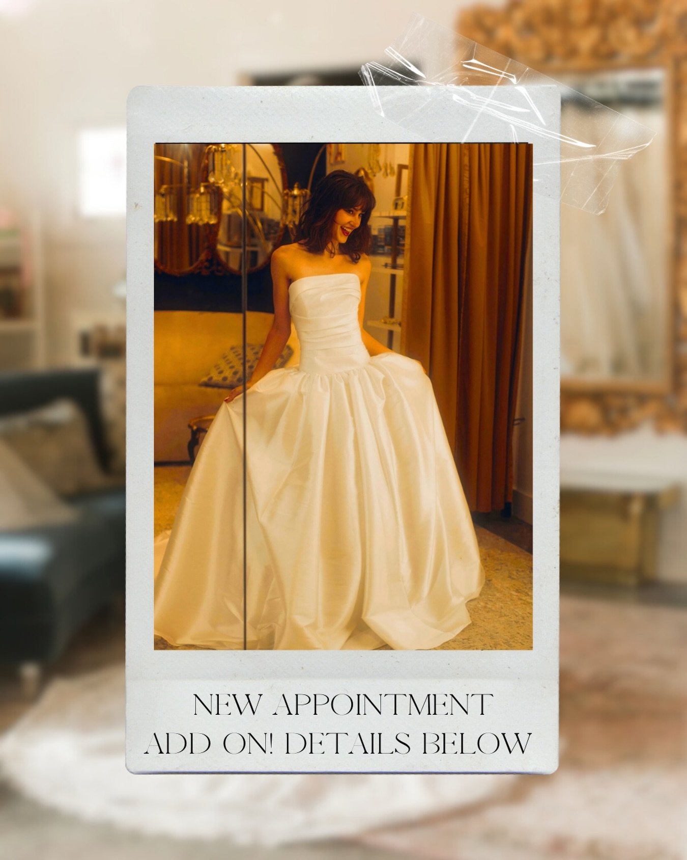 There&rsquo;s something extra special about holding your &ldquo;yes&rdquo; moment in your hands. 🤍

We&rsquo;re now offering Polaroids as a new appointment add-on so you can leave with real photos from one of the most meaningful days of your bridal 