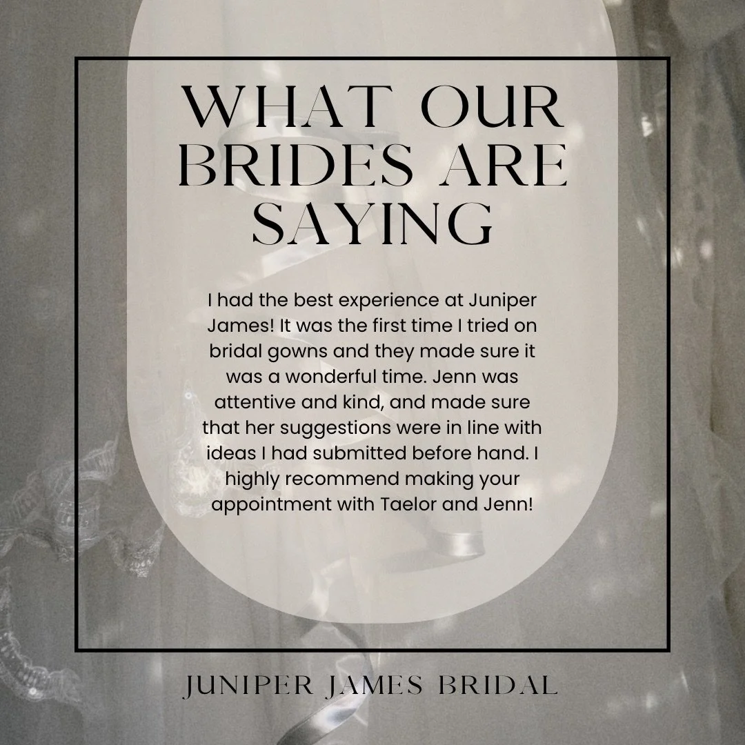 Reviews like this remind us why experience matters.✨ If you&rsquo;re dreaming of a calm, intentional bridal appointment, we&rsquo;d love to welcome you in. 🤍

Book your appointment through the link in our bio.