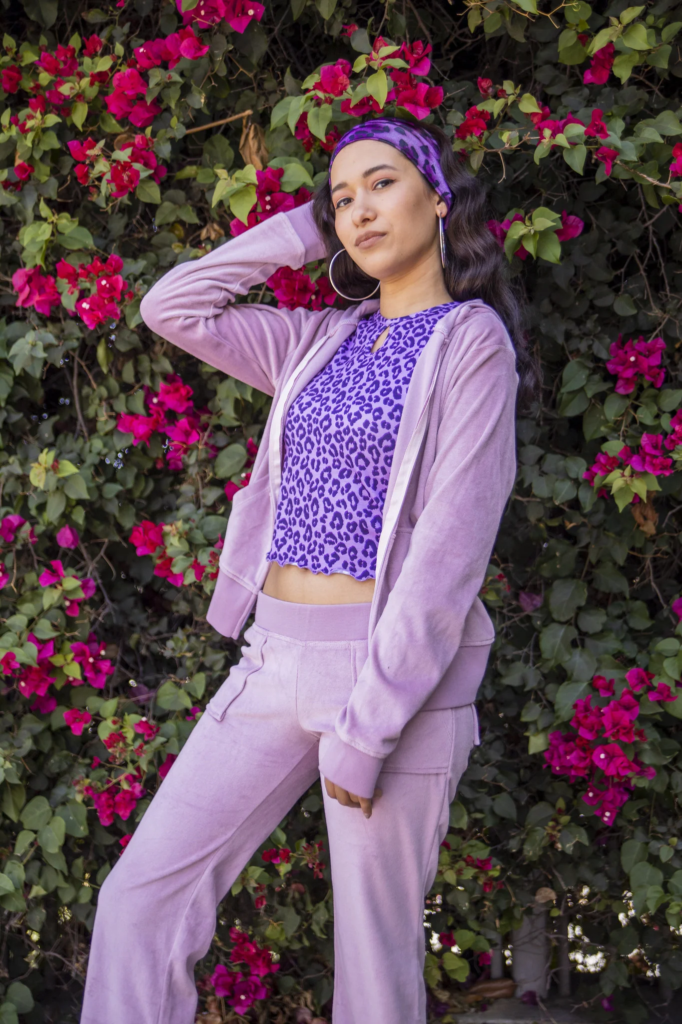 orange cheetah girl tracksuit