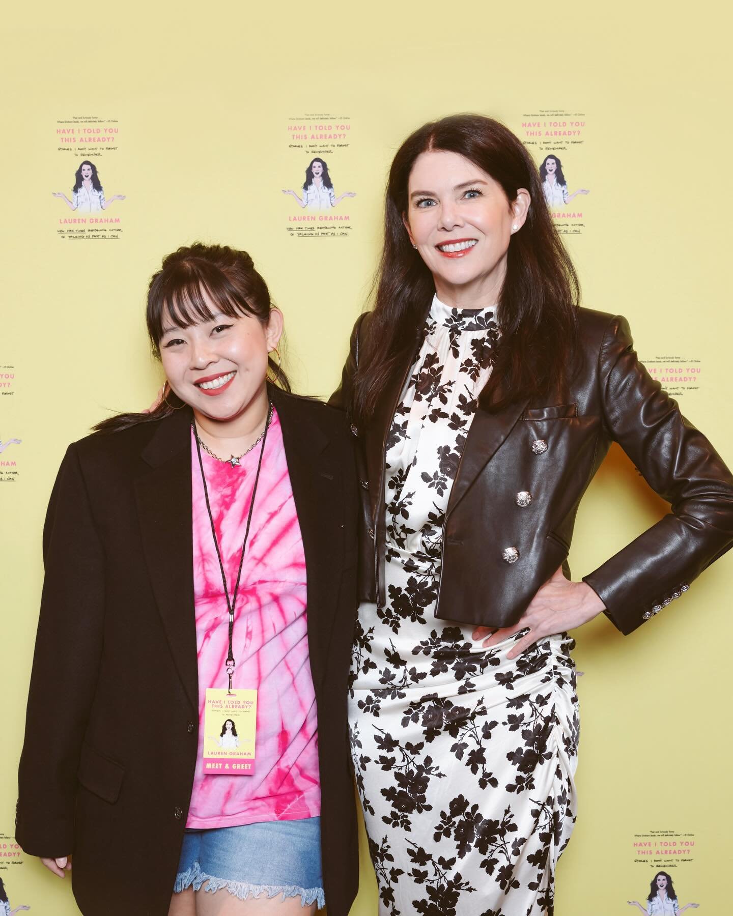 have i told you this already? 🤭

meeting @laurengraham last weekend at her &ldquo;have i told you this already?&rdquo; book tour was an absolute dream! i was so nervous, but when it was my turn, i got to hug her and she loved my outfit and thanked m