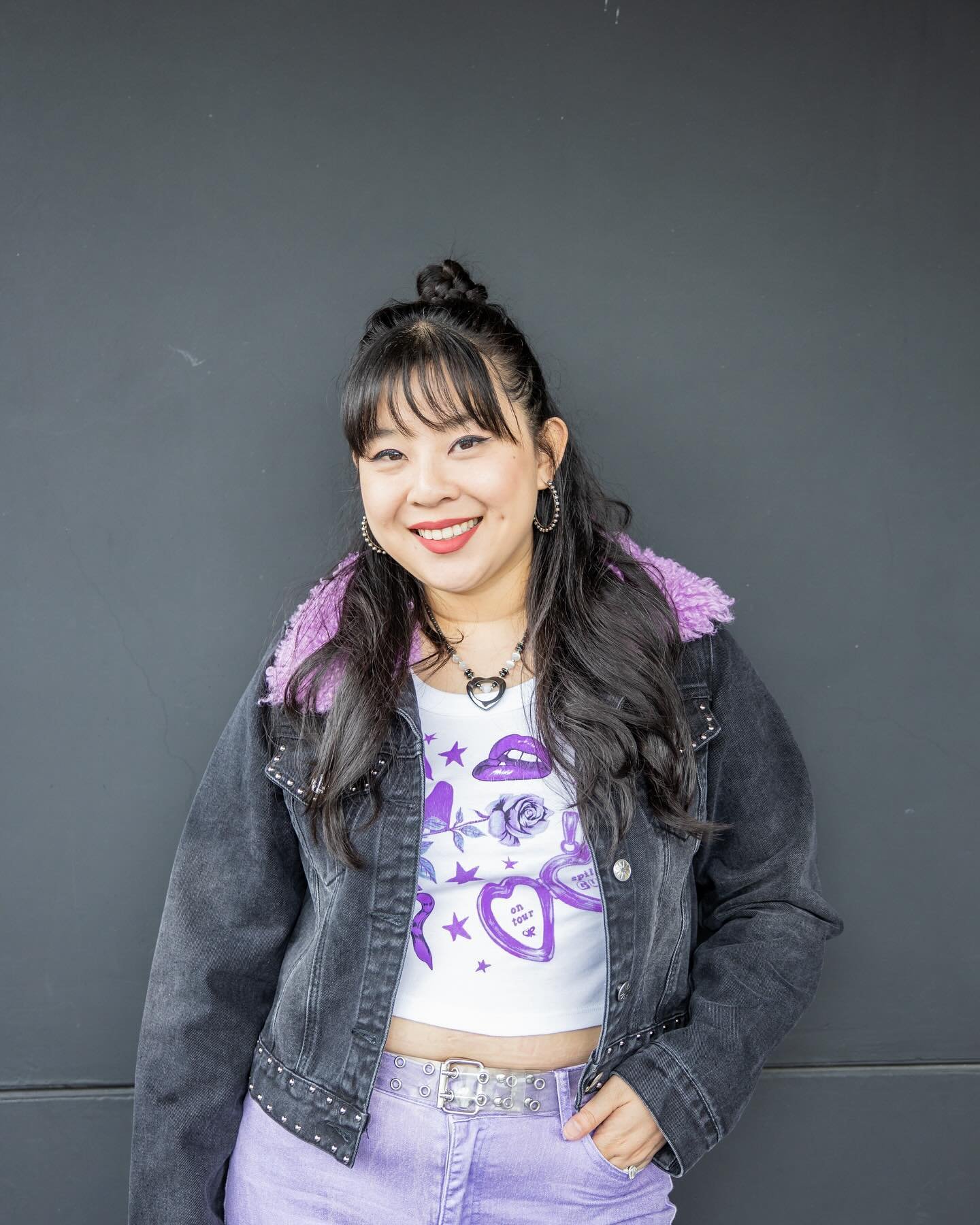 i can&rsquo;t say i&rsquo;m a perfect ten, but i am the girl i&rsquo;ve always been 💜

outfit details:
top - @oliviarodrigo
jacket - @delias x @dollskill
pants - @delias x @dollskill
shoes - @melissaofficial
earrings - @nastygal
necklace - vintage
b