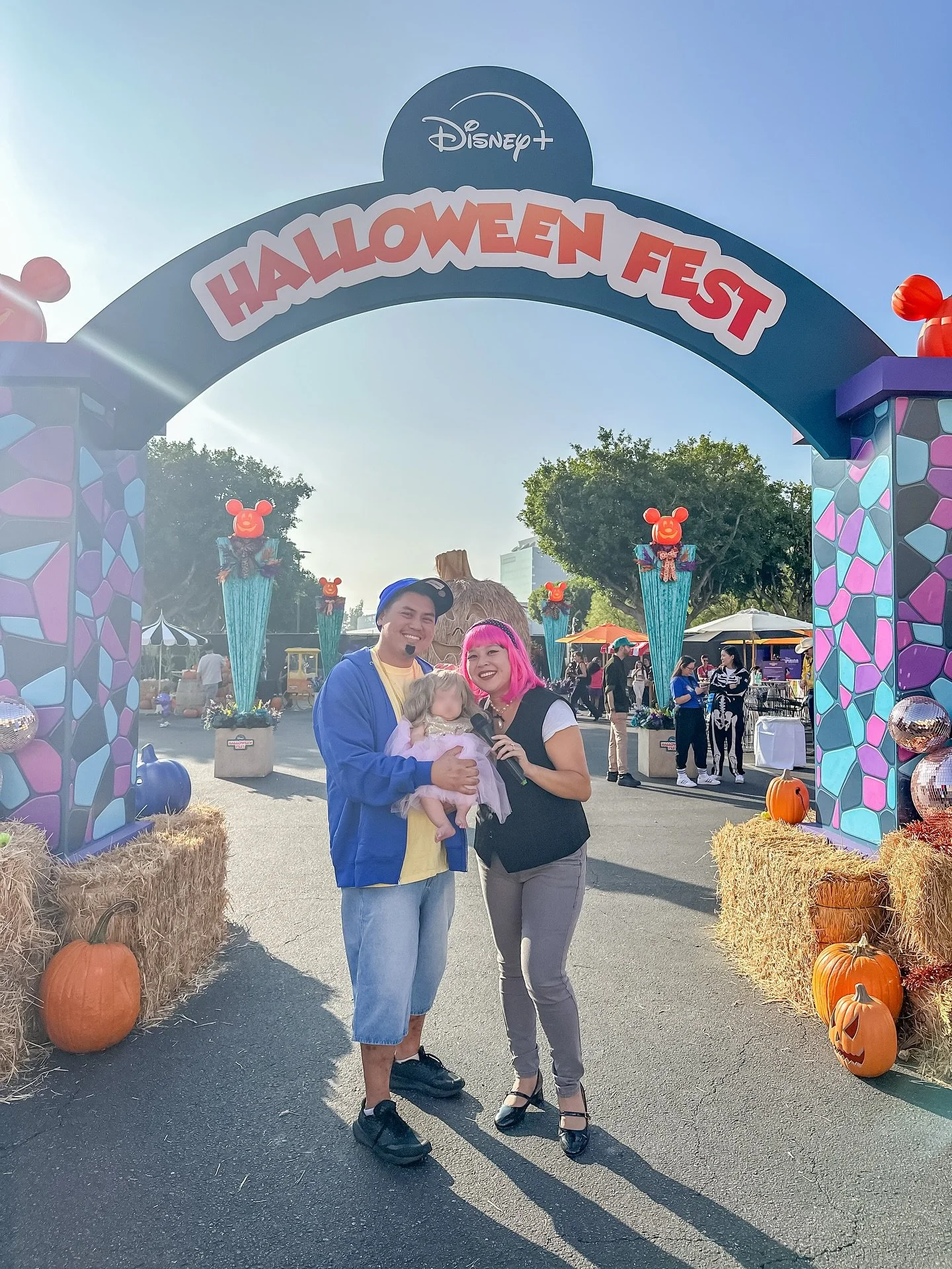 sweet niblets! 
we got to celebrate halloween early with @disneyplus this afternoon and it only made sense for us to roll up to the event dressed as hannah montana, lola luftnagle, and mike standley… the third 😂
we trick-or-treated at the @