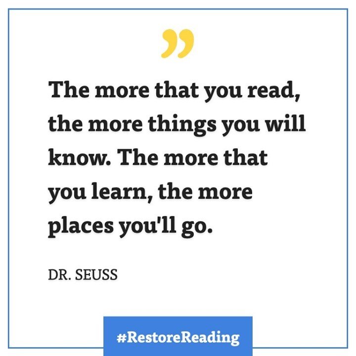 Dr. Seuss knew a thing or two, I guess you call them Thing One and Thing Two. 😉⁠
⁠
Join us and #RestoreReading.⁠
⁠
#bookstagram #homeschoolmom #homeschool #education
