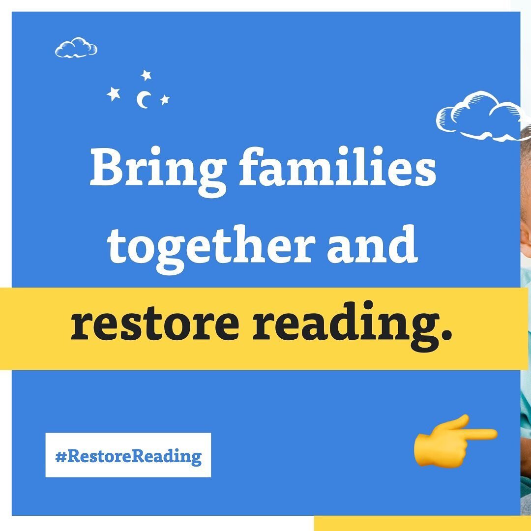 Bring your family together and read aloud! We recommend books of your faith like the Bible, fiction like The Chronicles of Narnia or classic fairy tales for younger children. 

#RestoreReading #homeschool #homeschoolmom #newmom #newdad #homeschooling