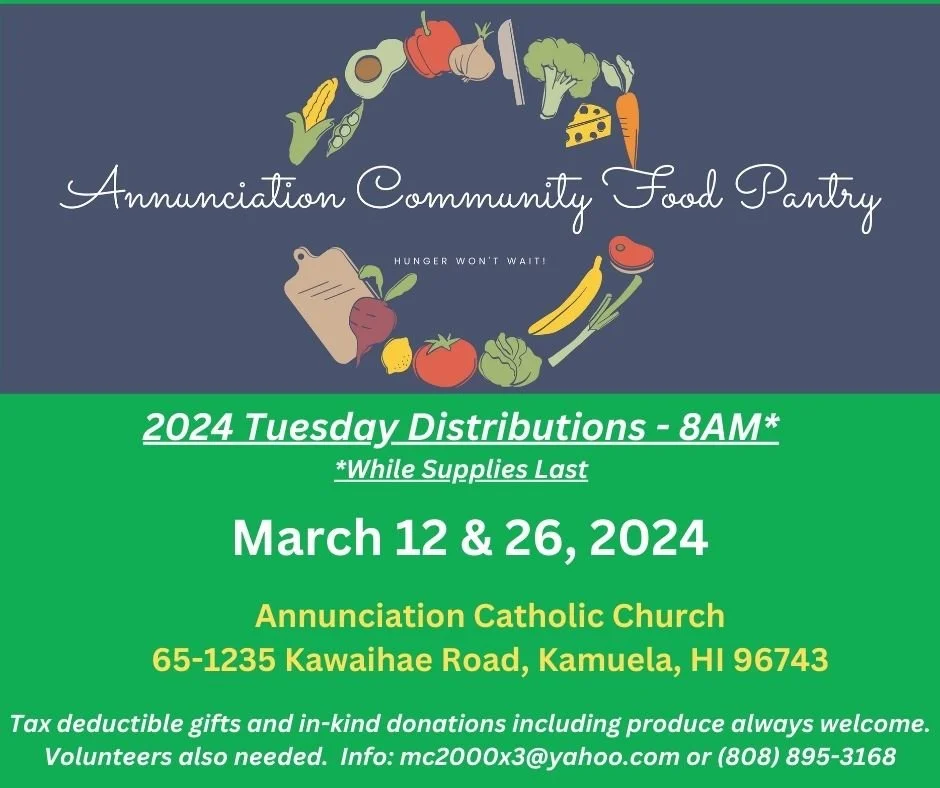 Annunciation Community Food Pantry Distribution Day!