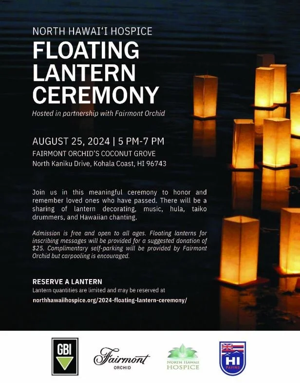 North Hawai'i Hospice Floating Lantern Ceremony 