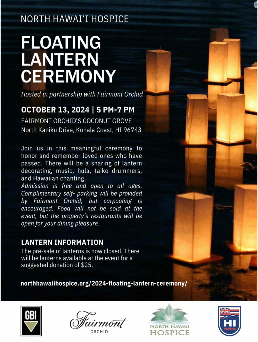 Hospice Floating Lantern Ceremony (Rescheduled)