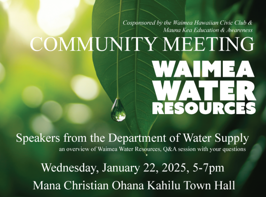 Waimea Water Resources - Community Meeting