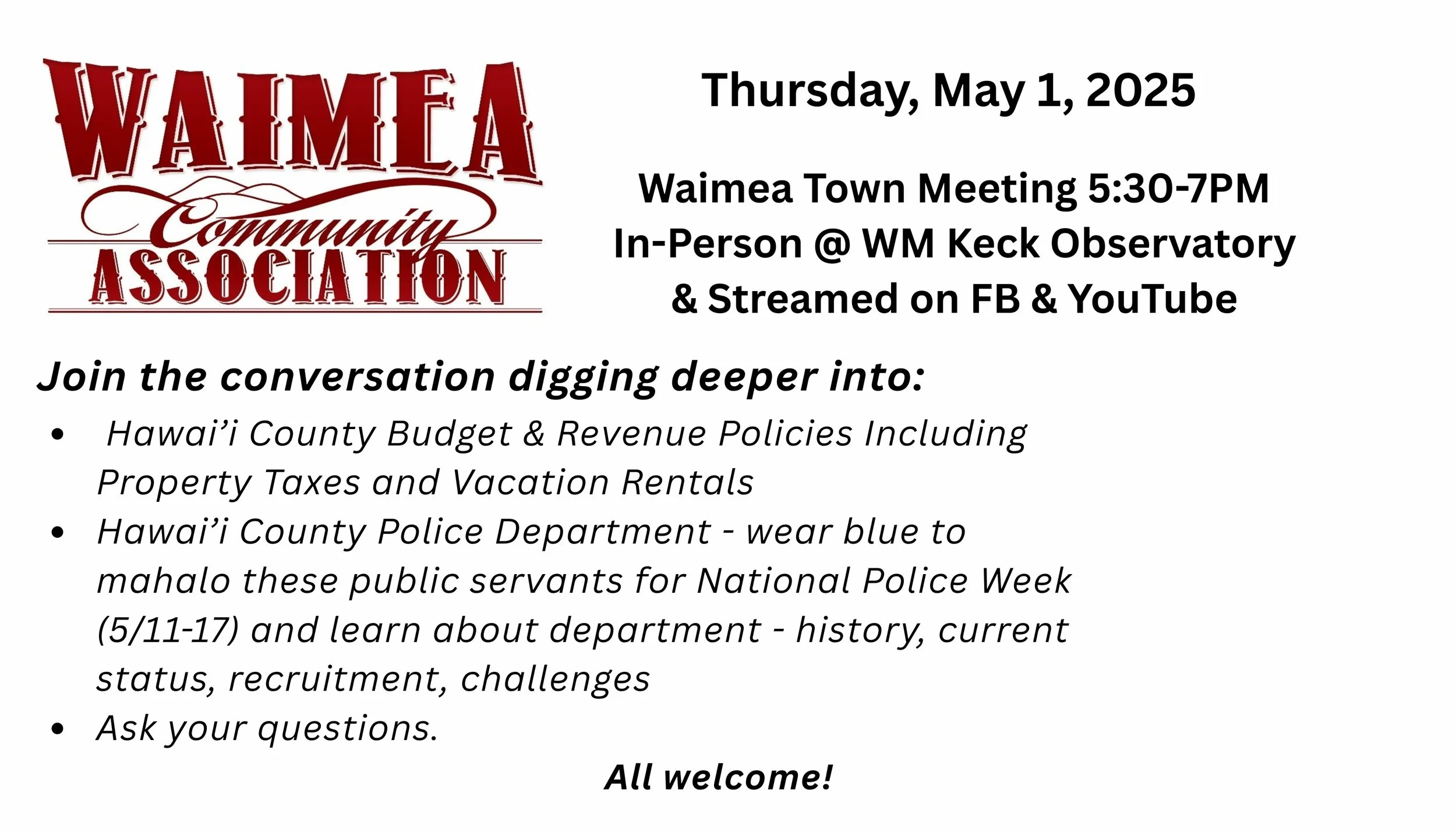 WCA Town Meeting