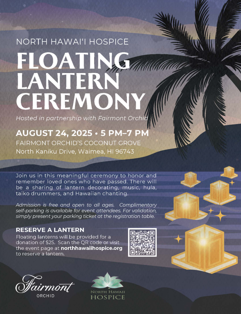 North Hawai'i Hospice - Annual Floating Lantern Ceremony