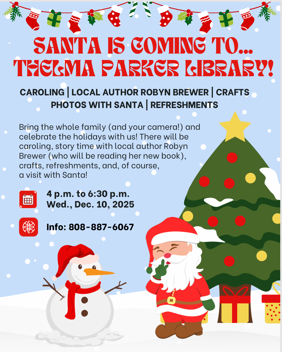 Santa Comes to Town - Thelma Parker Library! 