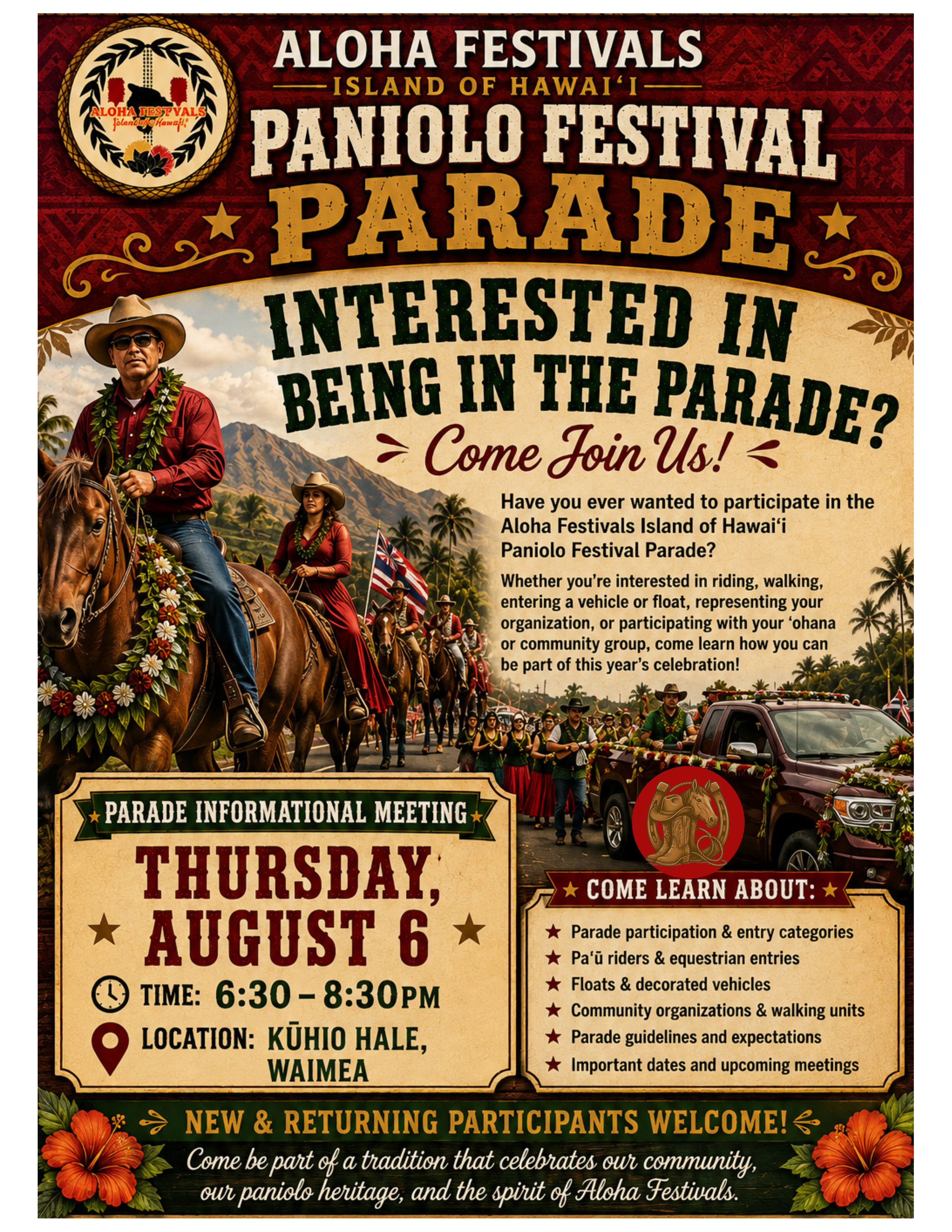 Invite to Participate in 2026 Paniolo Parade.png