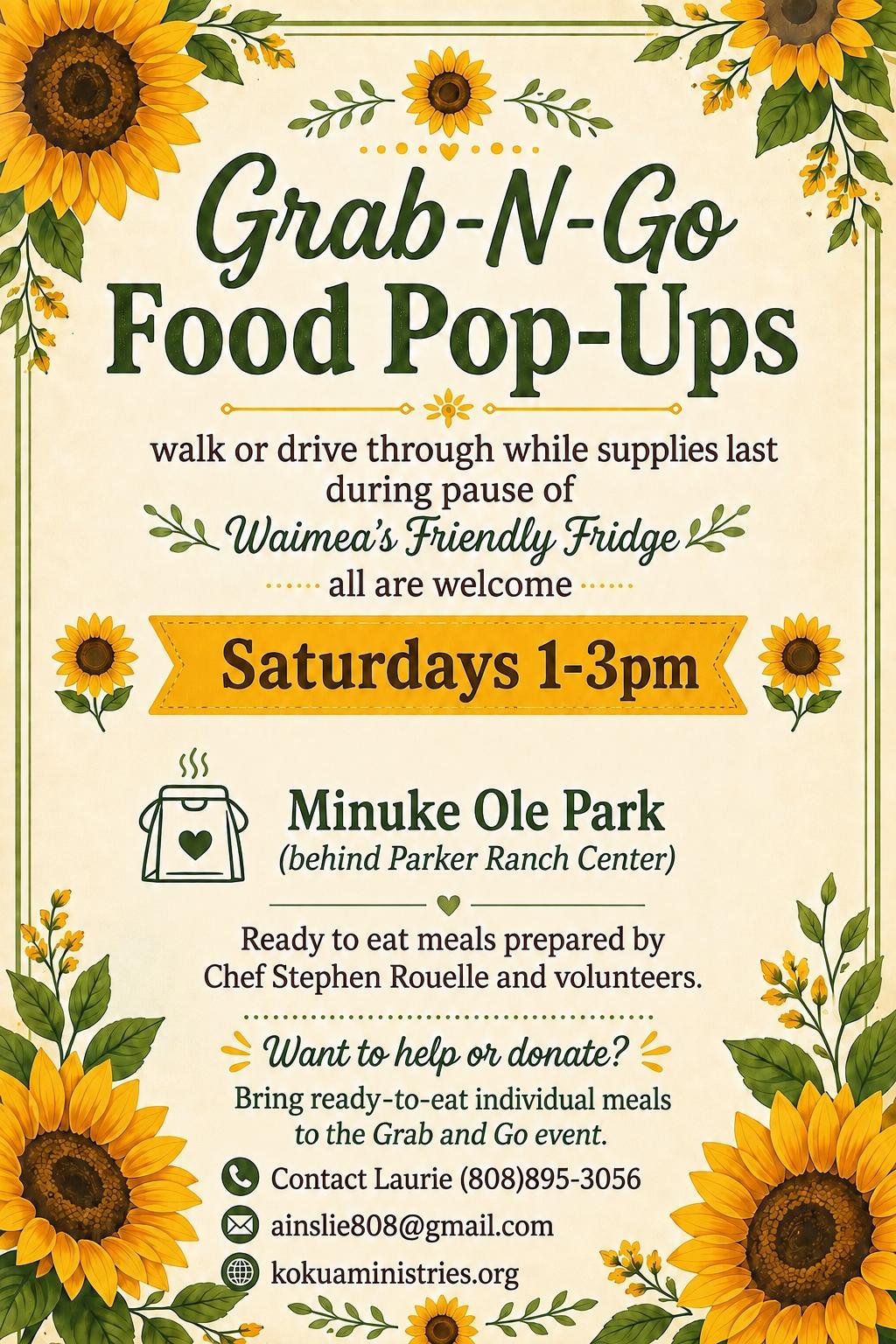 Waimea Grab-'N-Go Drive-Thru Food Distribution 