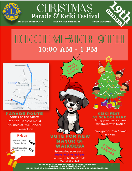 Waikoloa Village Christmas Parade & Keiki Festival — Waimea Community