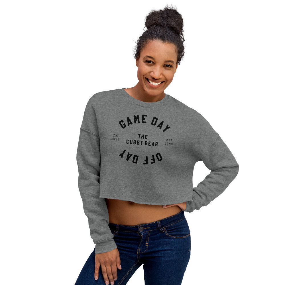 Women's Cubby Bear Game Day Crop Top — THE CUBBY BEAR