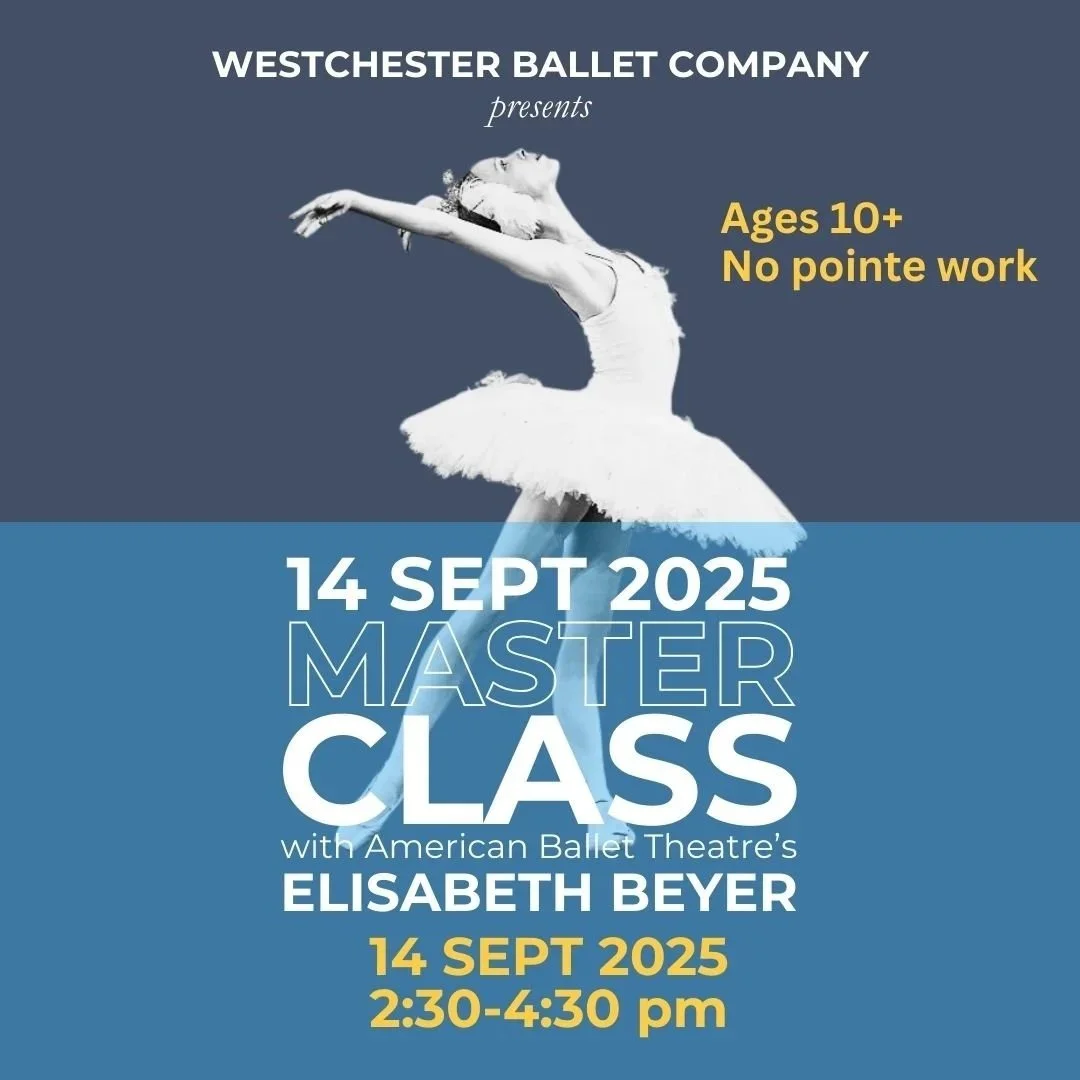Master Class with Elisabeth Beyer—Sunday, Sept. 14, 2025, 2:30-4:30 pm—For dancers 10+ (not en pointe)
