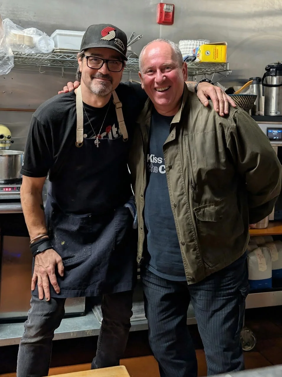 Who I am in the kitchen as a cook, chef, and leader are because I got to spend 10 yrs in your kitchen.  I hear myself telling my cooks the same things you told me, I conduct myself in the kitchen like you are there. I hope to be as good a teacher as 