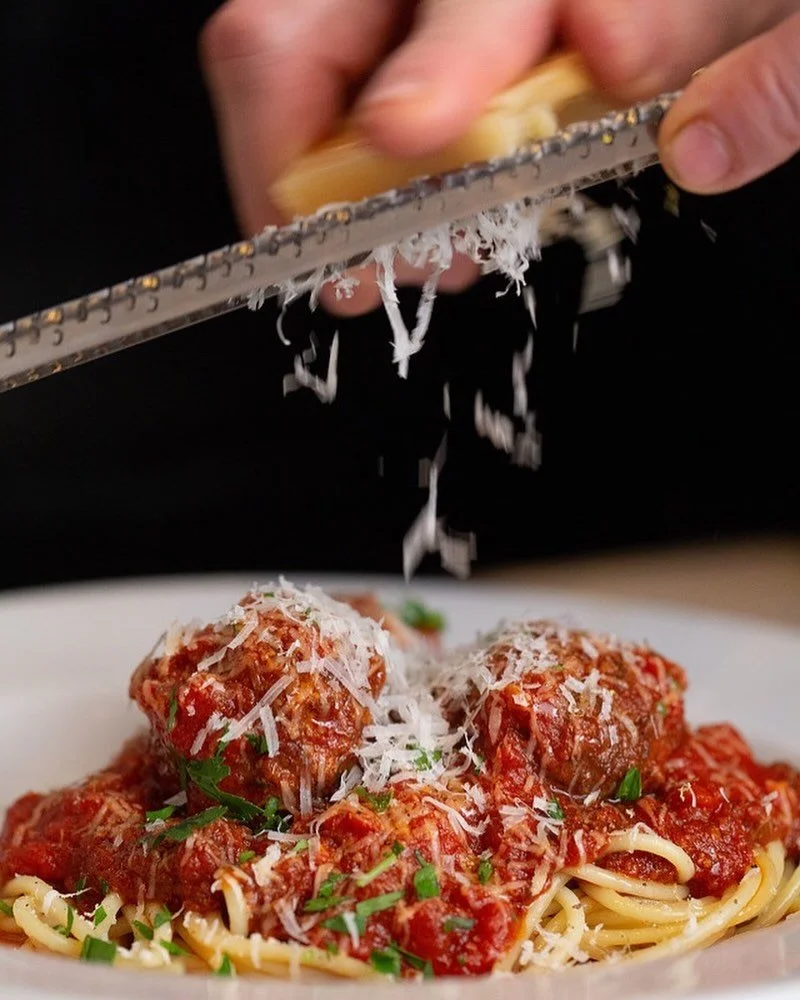 Red Sauce Wednesday 

Grazie Mille to everyone who&rsquo;s has come through for our special Wednesday menu. Its awesome to cook a few dishes that come from Mama in turn from Nonna. I remain as true as possible to the original meatball and lasagna rec