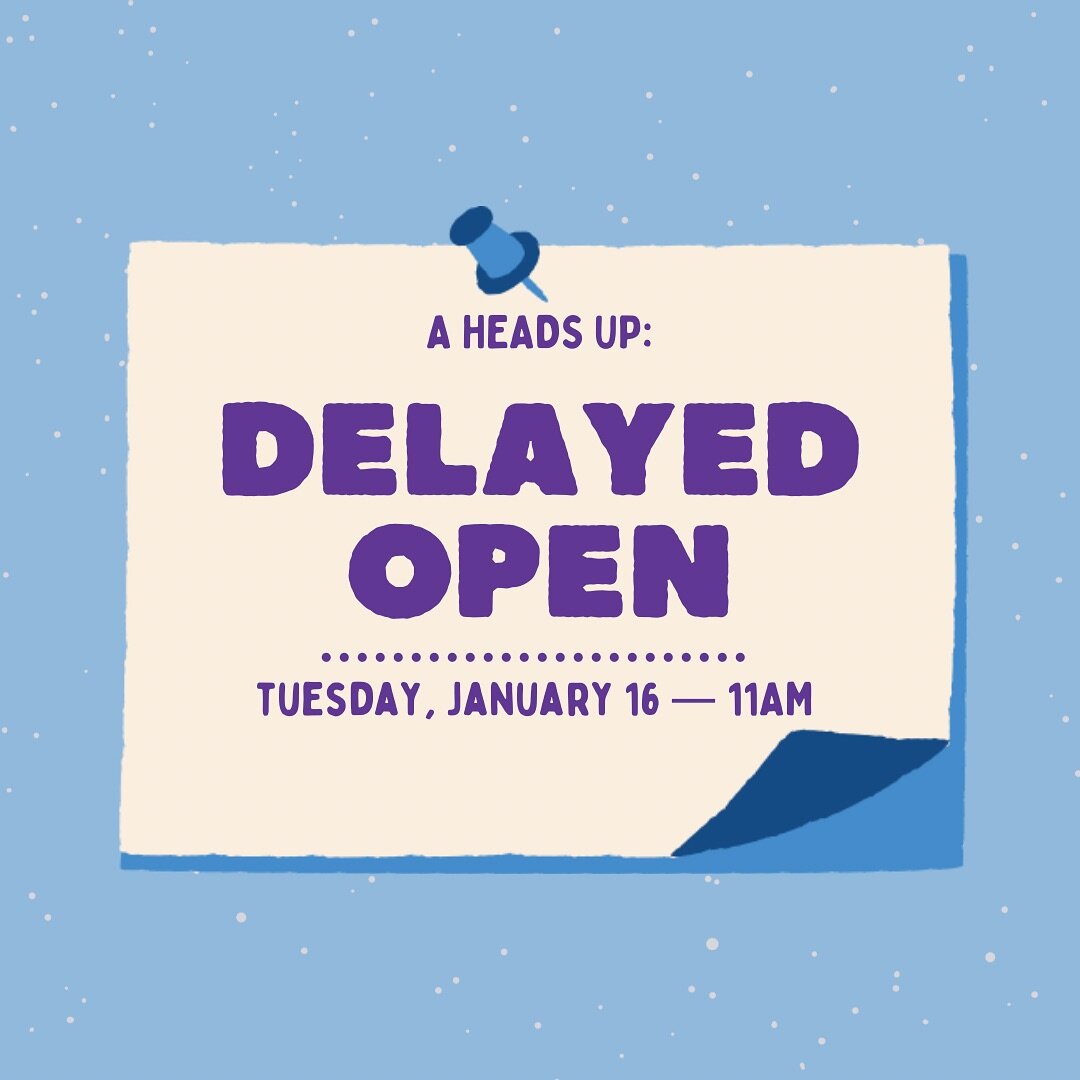 🌨️ Quick update! Rutabaga Toy Library will open at 11am today. See you then! Stay warm! ❄️

#RutabagaUpdate #SeeYouSoon