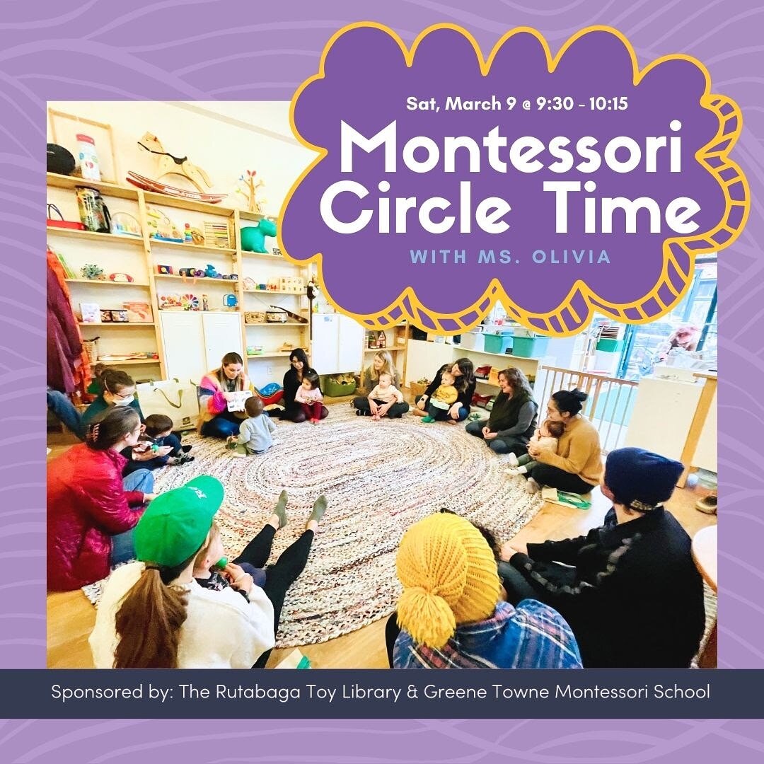 Join us for our MONTHLY circle time with our friend Ms. Olivia from Greene Towne Montessori! 

As always, this event is FREE for our members, and non-members can join the fun for just a $10 drop-in fee! 🤑✨ Plus, exciting news for our new friends &nd
