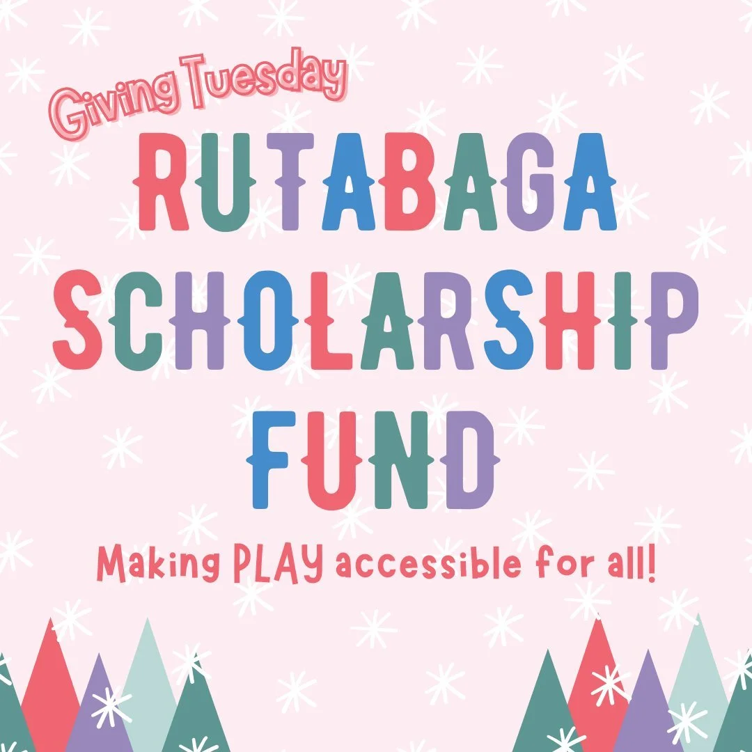 The Rutabaga Scholarship Fund makes PLAY more accessible for all! 

Rutabaga is on a mission to change the way families across Philadelphia think about and interact with toys. And while we want to reach as many families as possible, we know that the 