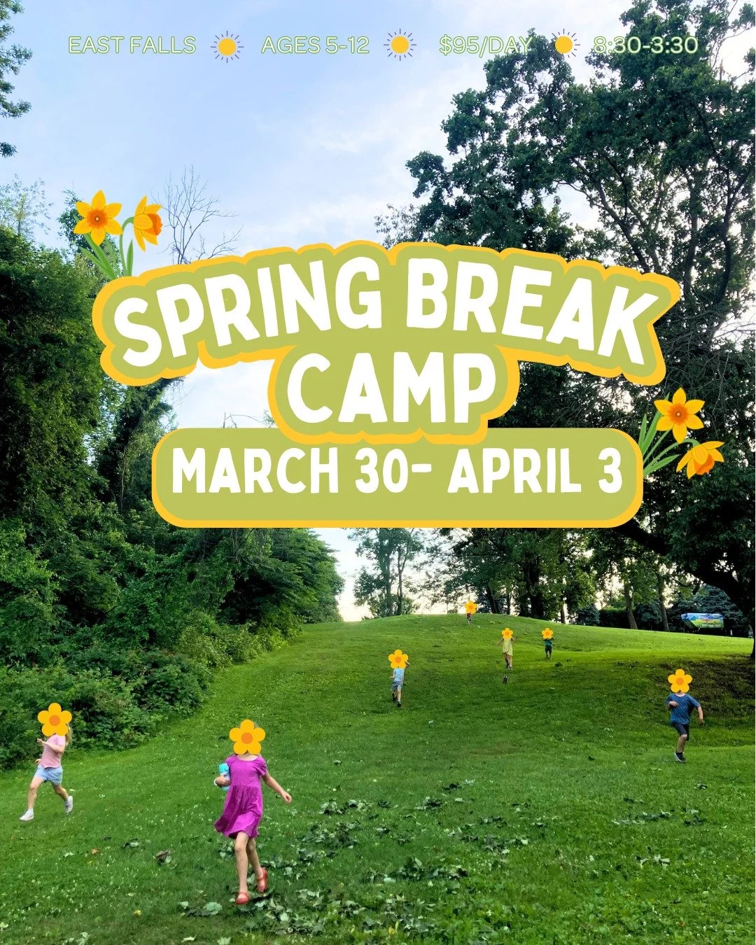 Spring is just around the corner, and Spring Break Camp sign-ups are open! 🌱

As part of our Nature Arts Days Off Camp, we&rsquo;ll spend the week adventuring outdoors, getting messy, and soaking up all the fresh smells and feelings of spring. Each 
