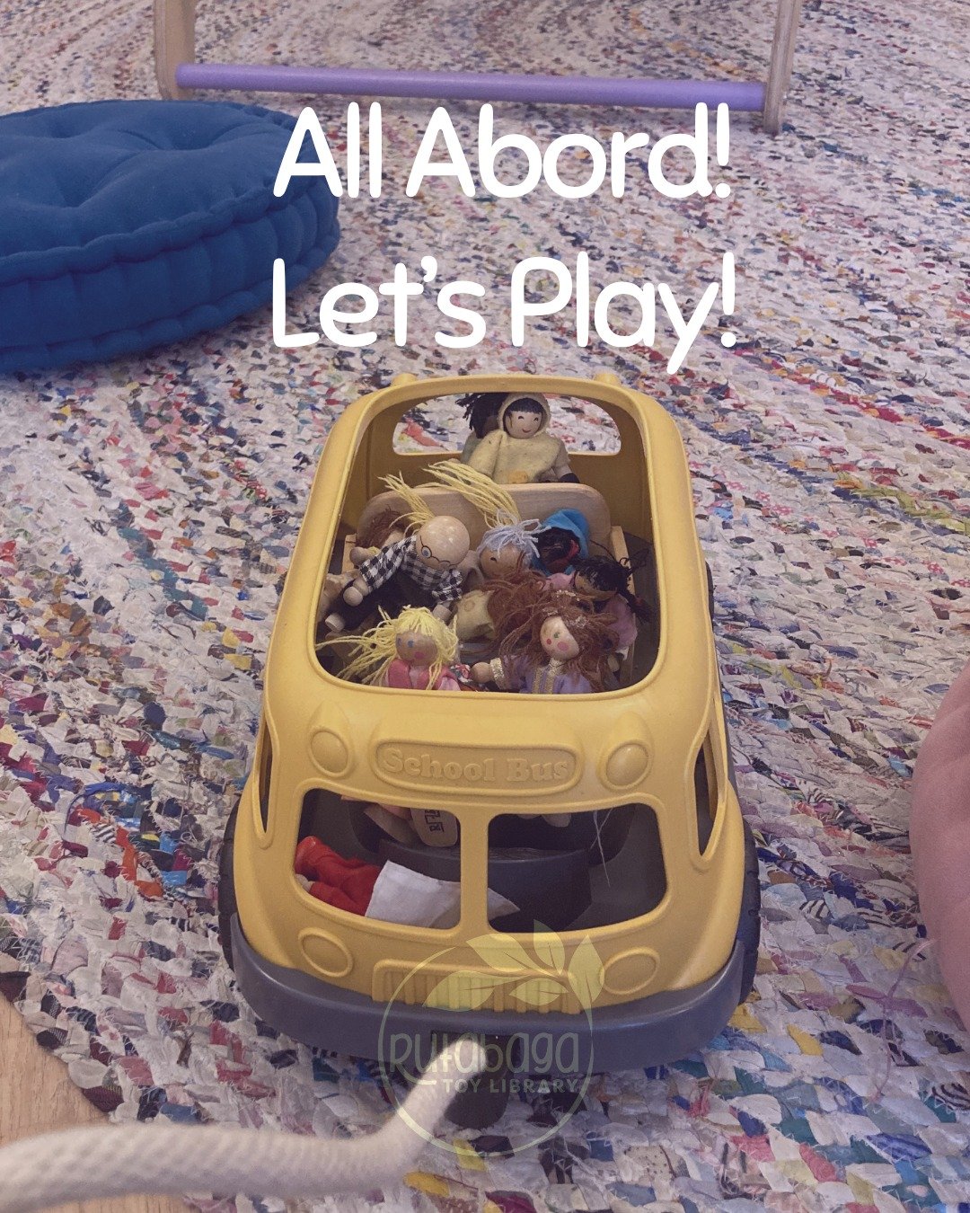 Next stop: Rutabaga Toy Library 🚌✨
Grab some friends, pack your imagination, and hop into pretend play at Rutabaga. Sustainable toys, shared play, and a whole community along for the ride &mdash; that&rsquo;s how we roll.