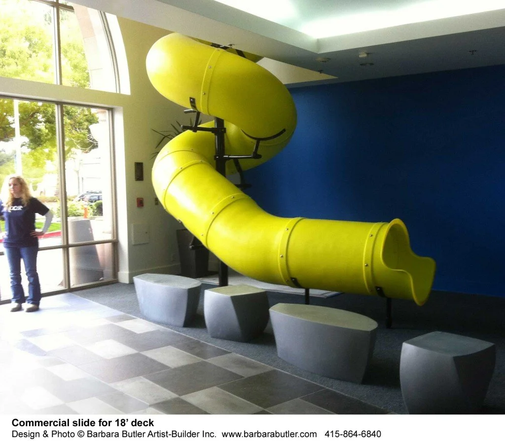 Grown-ups need twirly slides, too!