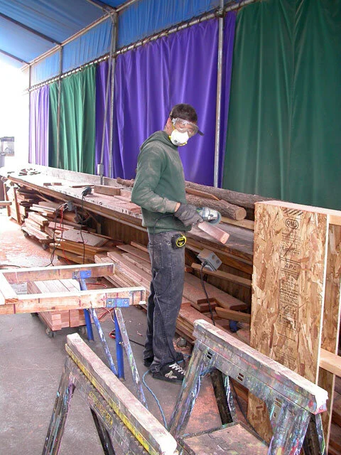 Barbara’s Castle Play Structure is under construction