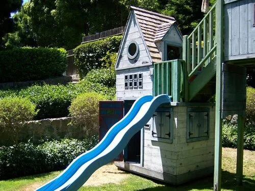 Brighten up your redwood play set!