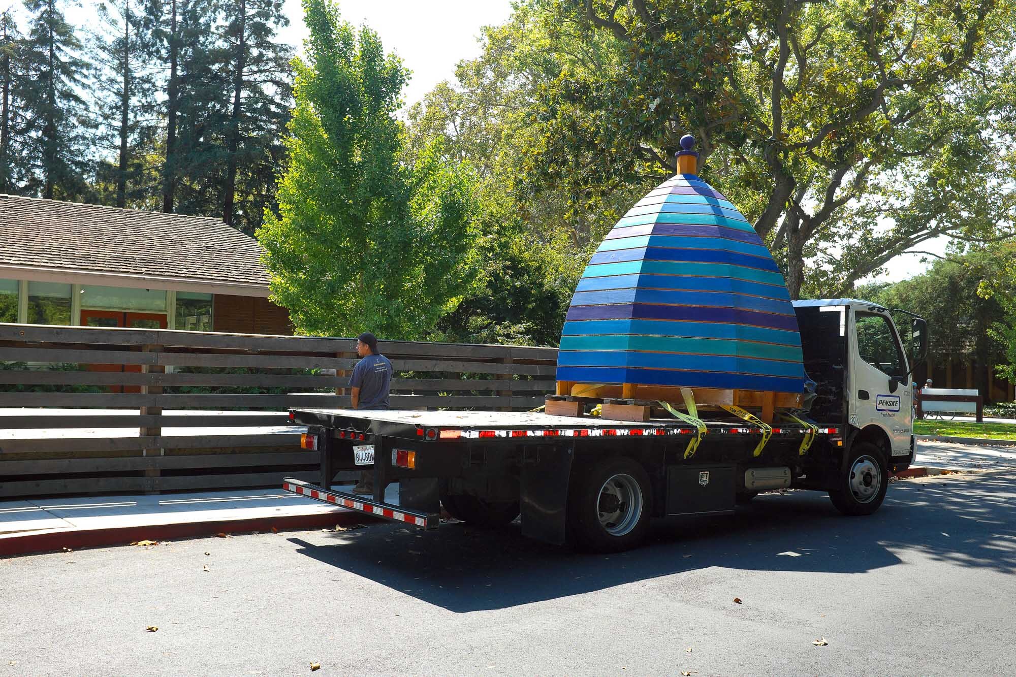 Redwood from sustainable well-managed forests is our main building material: it is naturally rot resistant, extremely strong structurally, yet soft and with a natural beauty that can last for generations. Redwood that is well-crafted, carved and sta