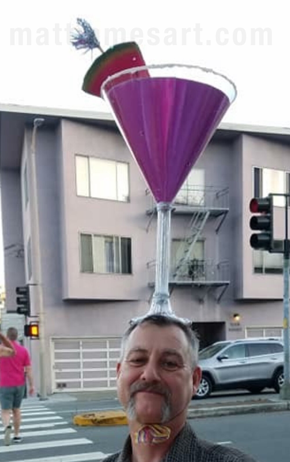Pink Cocktail Hat