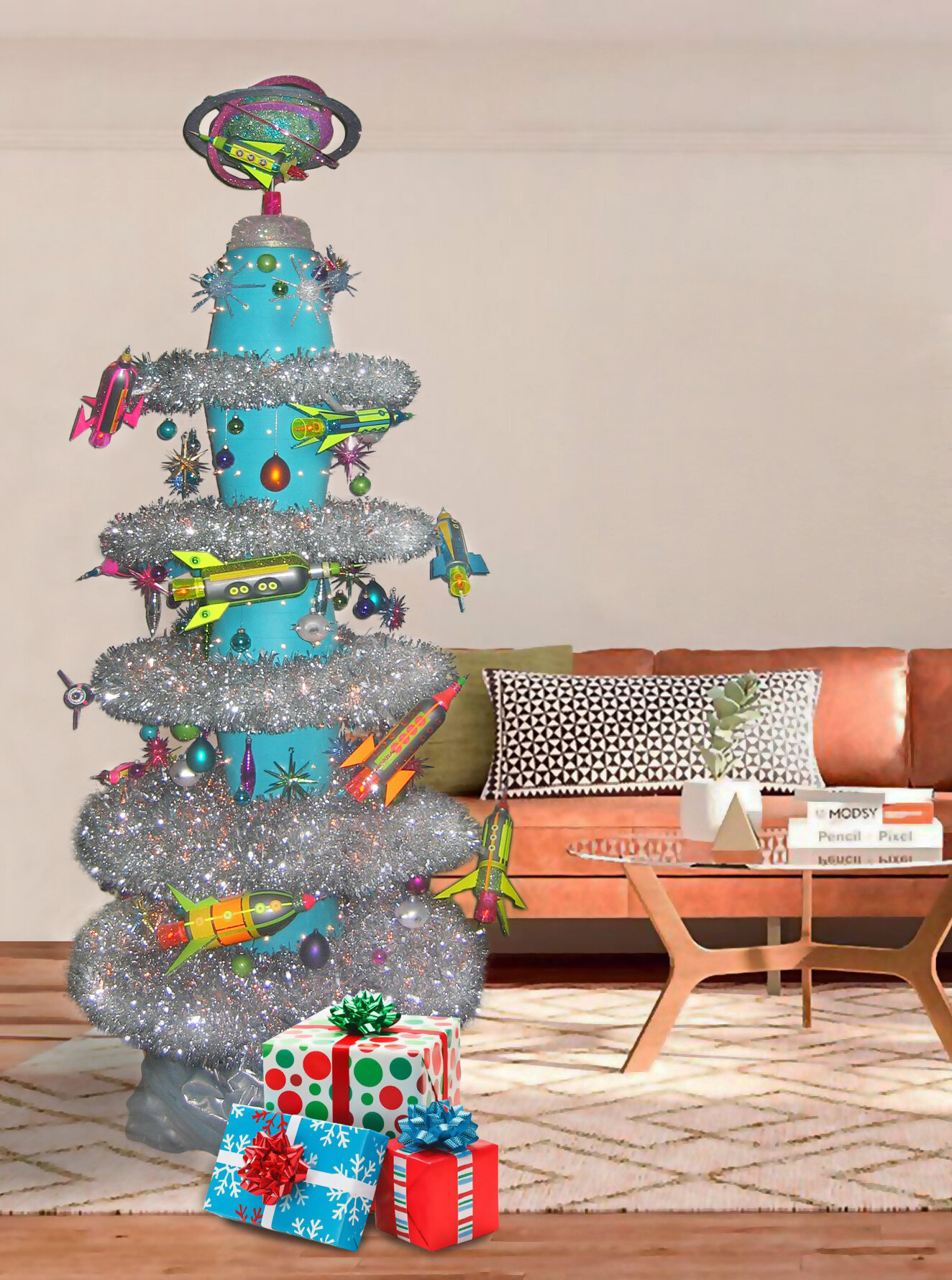  Outer Space Christmas tree 