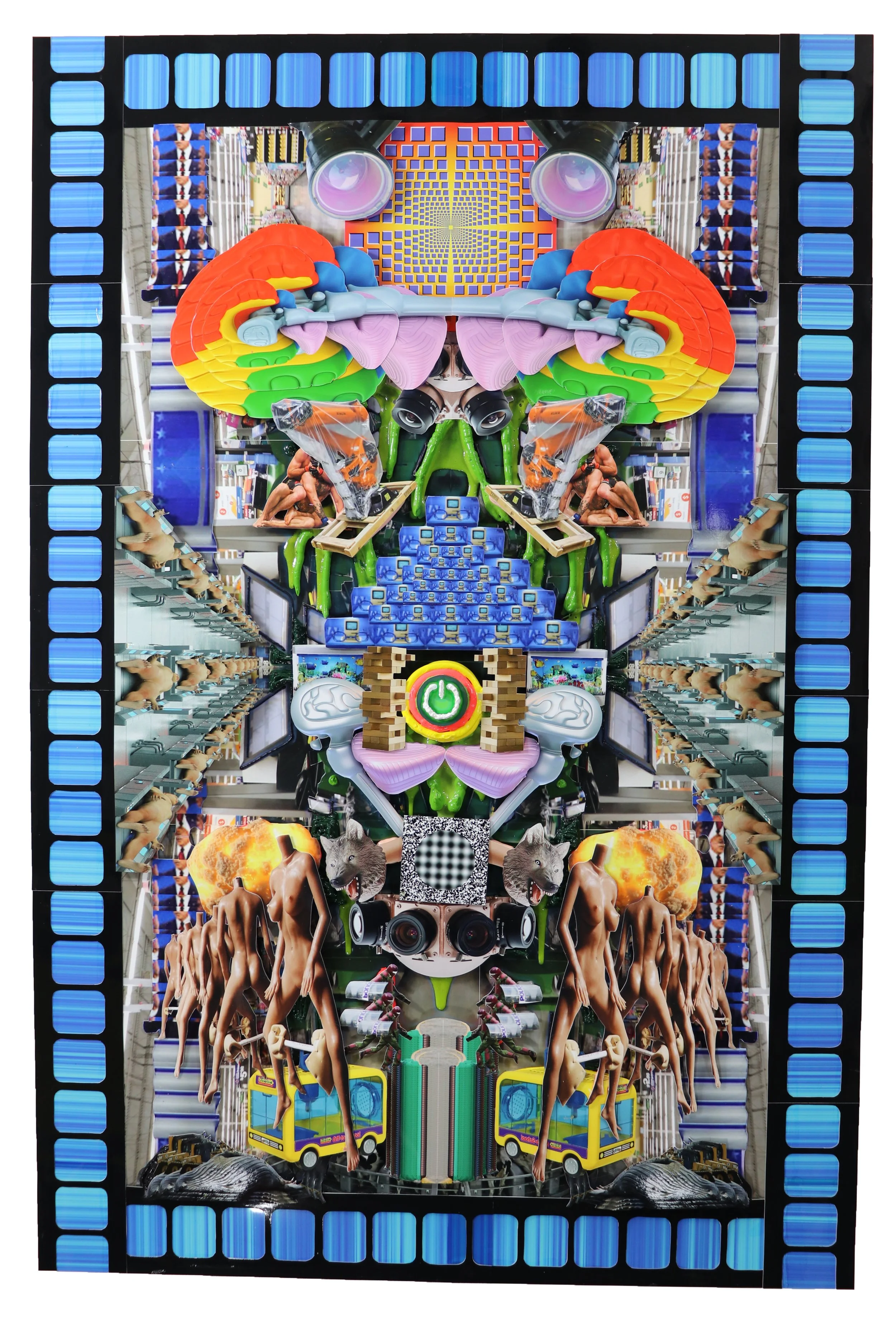 Painting depicting themes in Simulacra Simulation by Baudrillard